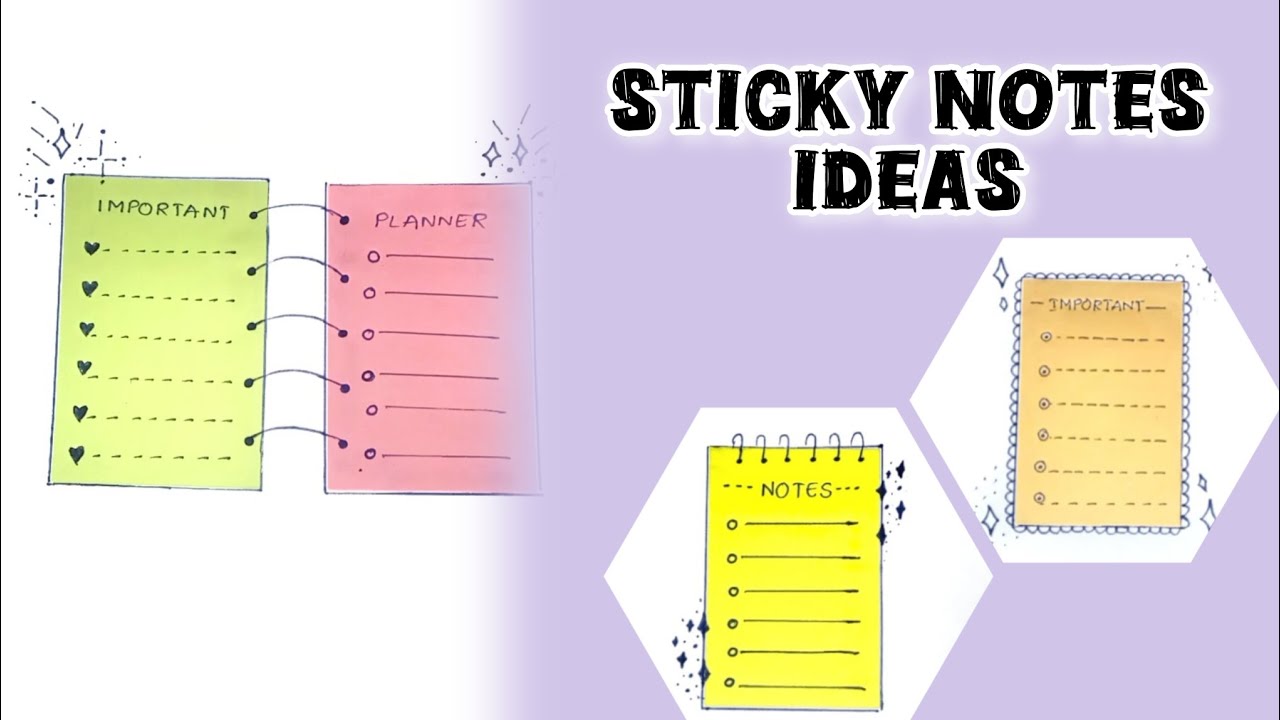 Sticky Notes Papercraft Sticky notes ideas #artsandcrafts #stickynotes #papercraft - YouTube