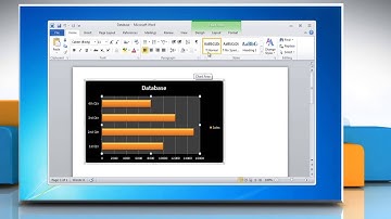 How to Data Labels in a Bar Graph in Word 2010
