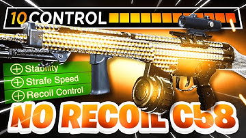 the C58 has NO RECOIL and MAX DAMAGE in WARZONE... (Best C58 Class Setup)