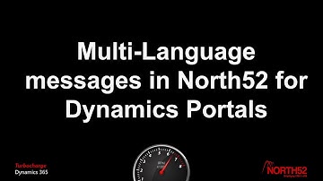 Multi-Language messages in North52 BPA for Dynamics Portals