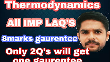 All IMP Long answers questions | Thermodynamics | physic -1 | One shot video | TS & AP Students only