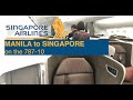 Business Class on Singapore Airlines' 787-10 (SQ915 | MNL-SIN)