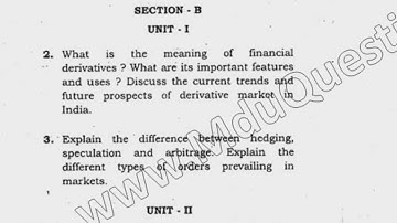 MBA 4th Sem Reappear Financial Derivative Question Paper 2016