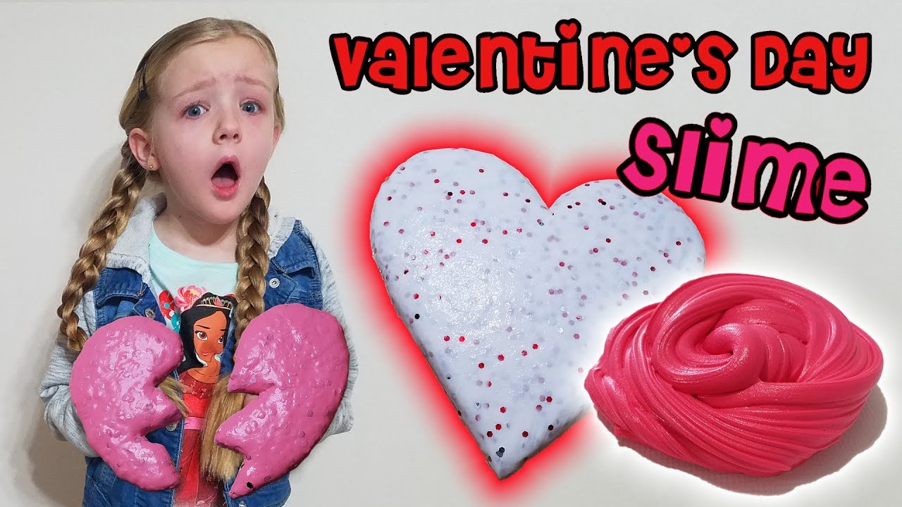 slime tutorial for beginners Valentines Day Slime With my Babysitter! Did it Work?!?!