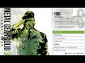 Metal gear solid 3 snake eater  master collection menu theme song