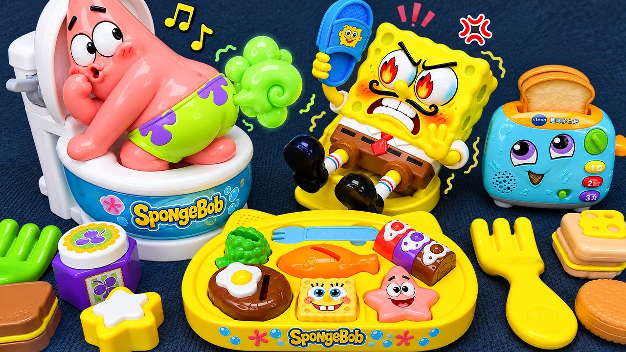 Ultimate Unboxing SpongeBob & Patrick Funny Toilet Kitchen Bathroom Playset🚽🍽️ASMR Toys