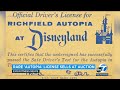 Rare 'Autopia' driver's license signed by Walt Disney from Disneyland in 1955 sells at auction