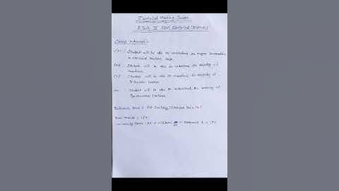 Major consideration for design part 1