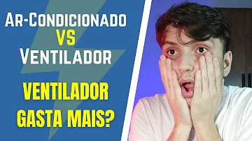 Quanto gasta um ar condicionado e um ventilador de teto?