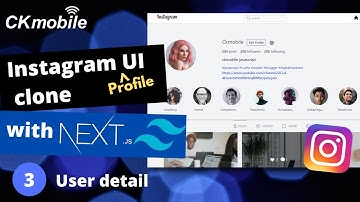 Instagram UI Clone (Profile) with NextJS and TailWindCSS #3 user detail