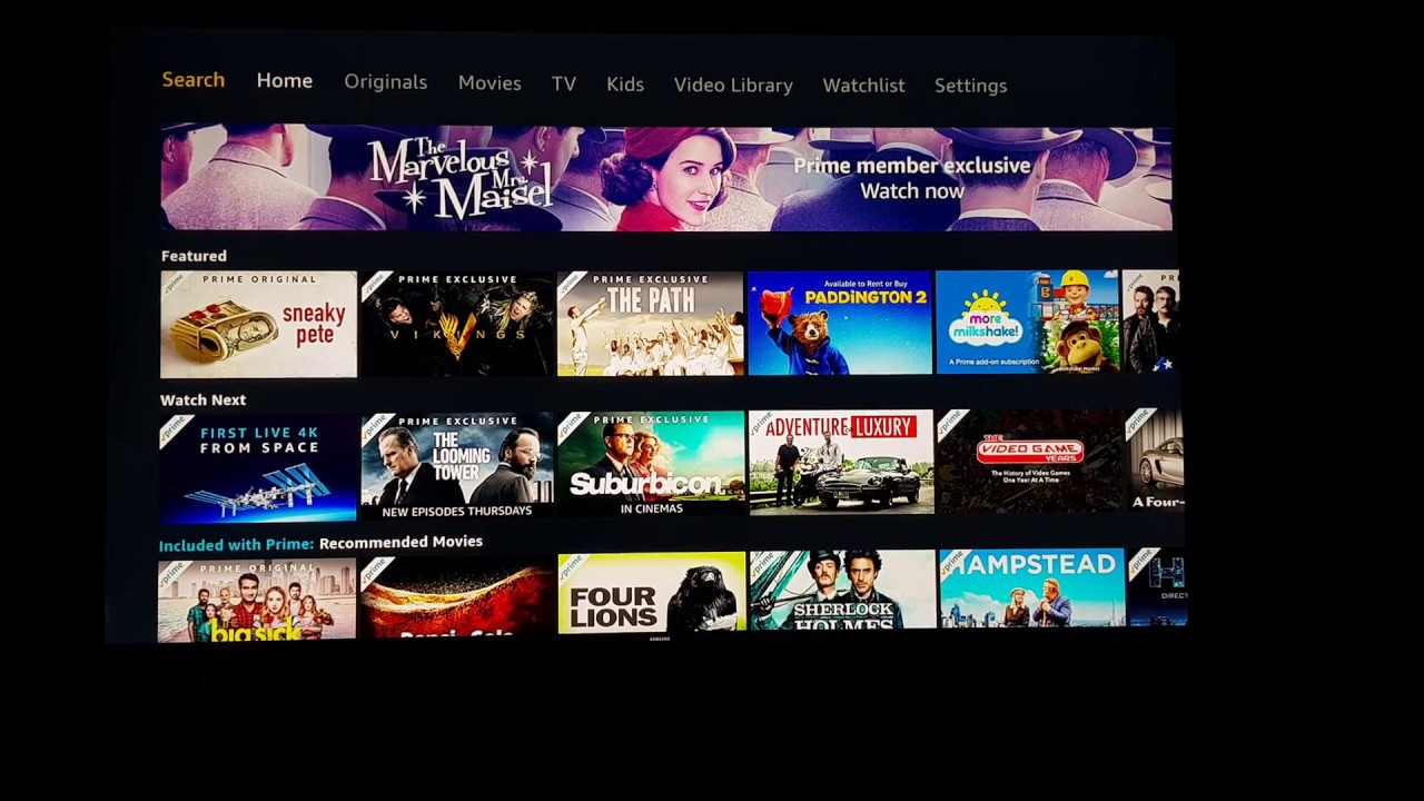 Gone? Amazon Prime 4K YouTube