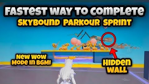 HOW TO COMPLETE SKYBOUND PARKOUR SPRINT BGMI FAST 🔥 | BGMI NEW WOW MODE | BGMI NEW UPDATE