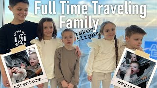 9 Kids Flying to EUROPE! || FullTime Traveling Family's FIRST TRAVEL DAY!