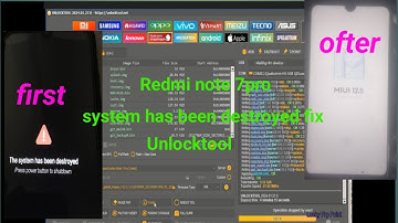 Redmi note 7 pro flash system has been destroyed fix hang on logo fix Unlocktool
