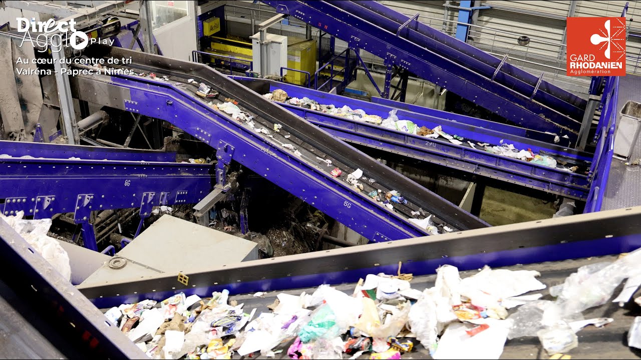 Au cœur du centre de tri Valréna - Paprec à Nîmes