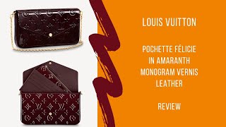 Louis Vuitton Amarante Monogram Vernis Pochette Felicie Bag Louis Vuitton