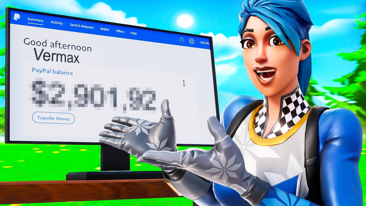 I Put My PAYPAL In My Fortnite Name and Made This Much...