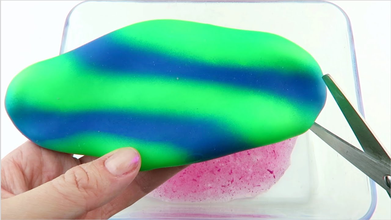 Cutting Open Stress Ball - Oddly Satisfying Sandy Slime ASMR - YouTube