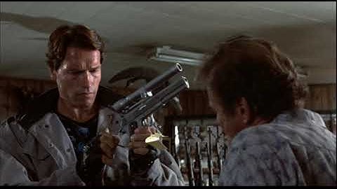 The Terminator 1984- Gun Store Scene - Arnold Schwarzenegger