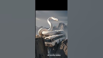 GIANT PYTHON|ABANDONED BUS |TRAVEL DISCOVERED |AI nature exploration #short #trending #ai