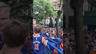 Amy Schumer is the Grand Marshal of the kids Knicks championship parade #shorts