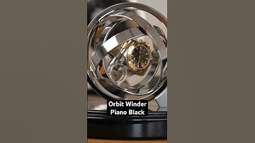 The Orbit Watch Winder Piano Black 🎹 #shorts