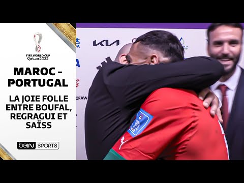 Maroc - Portugal / L’énorme scène de joie entre Saïss, Boufal et Regragui !