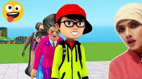 Scary Teacher 3D Nick Troll Squid Game in Brush Teeth White or Black Challenge funnyAnimation#shorts