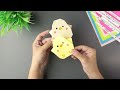 Origami paper Baby chickens easy paper craft step by step