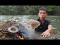 Snail Catching, Cooking and Eating | Snail Healthy Recipe with Coconut water | Wilderness Food