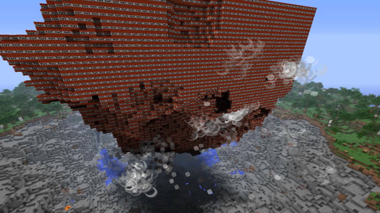 K Huge Tnt Explosion Minecraft Youtube