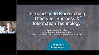 Introduction to Researching Theory for Business & Information Technology