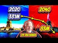 What causes the massive depopulation by 2040 that lyn buchanan saw in 1998 episode 105