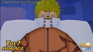 'Shindo life: I became Naruto 7th hokage and protect the leaf village' #roblox
