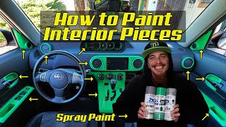 How to Spray Paint Plastic Trim | GREAT RESULTS | 2011 Scion xB