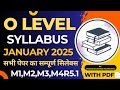 O Level Syllabus 2025-26 | Complete & Updated 📚