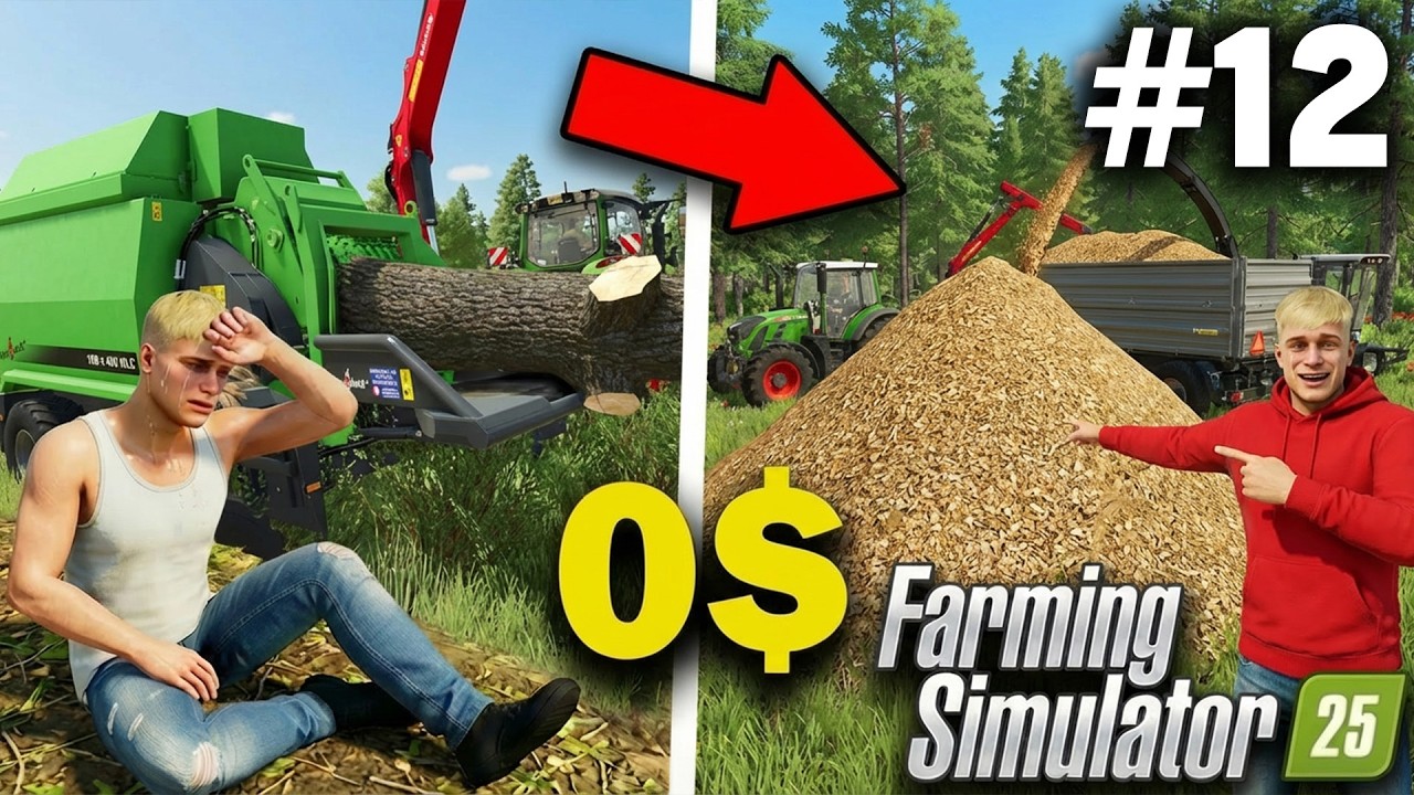 Испытание «Лес» за 0$! 🌲🪓 #12 🚜 Farming Simulator 25