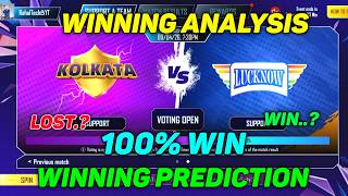 KKR VS LSG Winning Prediction 🚀Bgmi Cricket League Prediction | Today Bgmi Cricket League Prediction screenshot 1