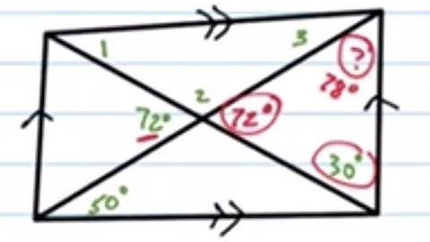 Solve for the missing angles in the parallelogram