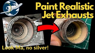 Replicate real jet exhausts with basic paint mixes