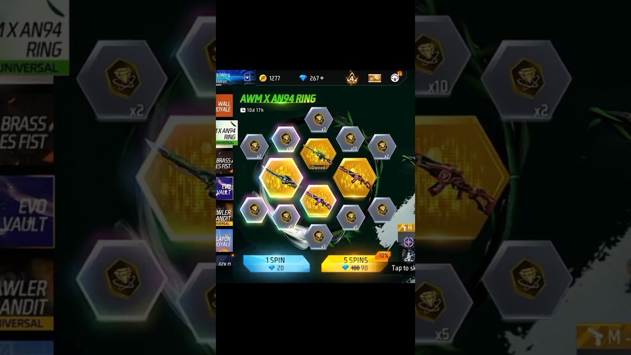 new Awm X An94 ring event 1 spin trick 