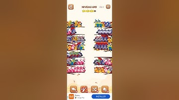 bird sort 2 color puzzle solution niveau 649 #games #gaming #puzzle #puzzlegame #androidgames