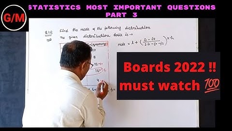 Class 10 Statistics Most Imp. questions part 3 | Ncert | Boards 2022| By Rajkumar sir. #gurukulmaths