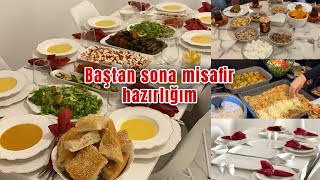 Misafirlerim var👨‍👩‍👧‍👦💕Neler hazırladım❓Birlikte hazırlık yapalım🥰💕