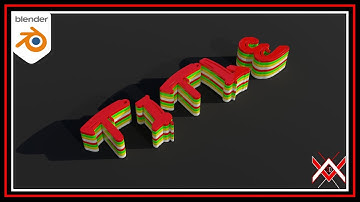 Make a candy text design in Blender 2.92.