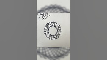 Spirograph ruler design ASMR Satisfying #shorts #spirographdrawing #youtubeshorts