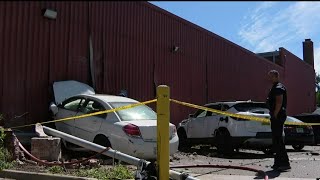 Car crashes into a post office in Grosse Pointe Farms