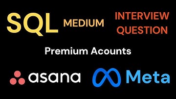 Solution to StrataScratch SQL Medium - Premium Accounts