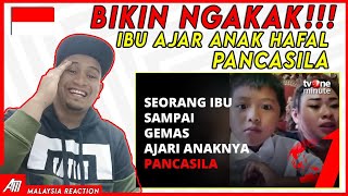 🇲🇾🇮🇩 Ngakak ! Ibu Ajari Anak Hafal Pancasila Bikin Gemes 🤣 (Malaysia Reaction)