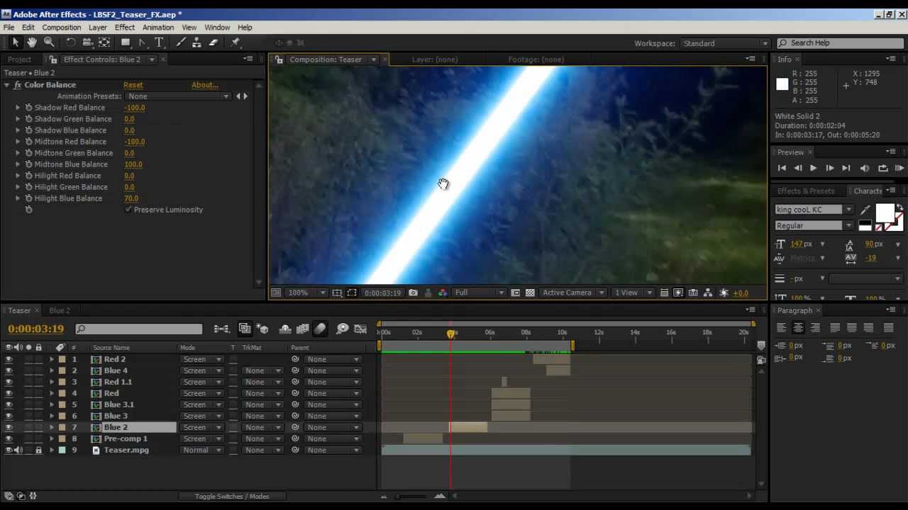 How to make Lightsabers After Effects Tootorials YouTube